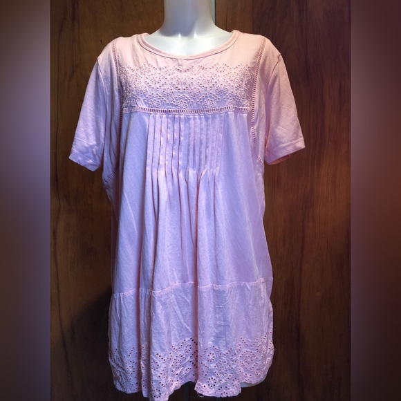 American Sweetheart XL Blouse Pleated Front with Cut Outs At Top And Bottom PF - Picture 1 of 5